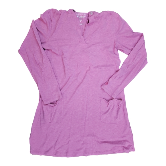 Coolibar Other - Coolibar Catalina Beach Cover-Up Dress UPF 50+ Heather Pink Size M